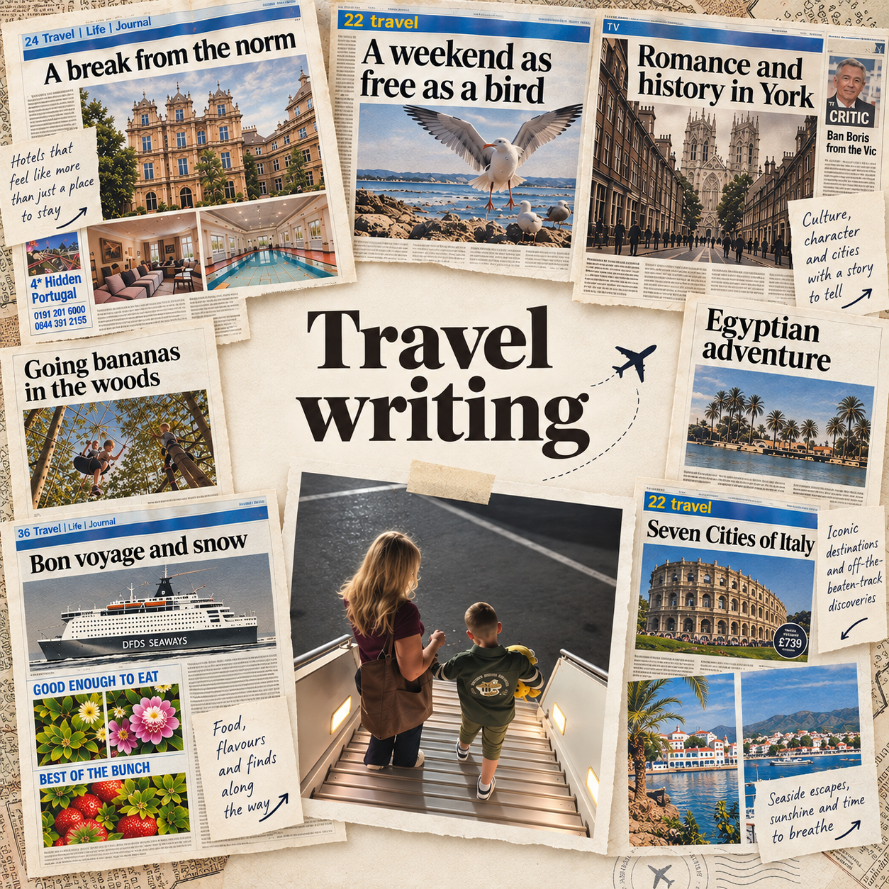 Examples of saffron's travel writing
