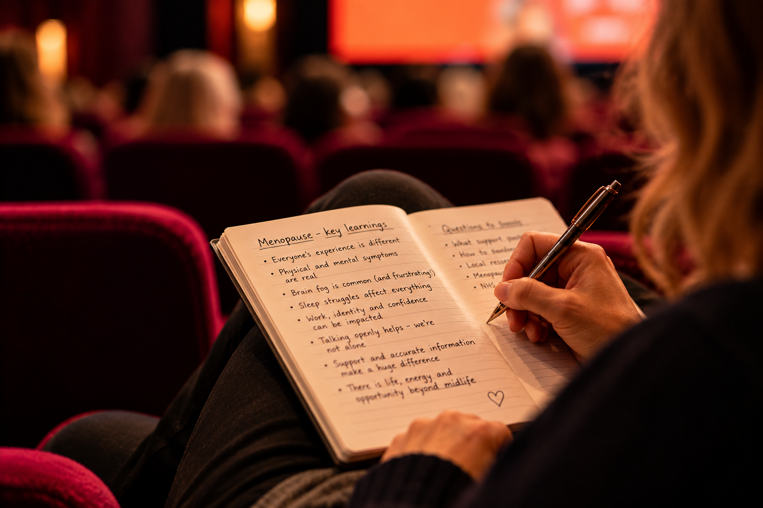 Menopause discussion and key learnings from a women's health event